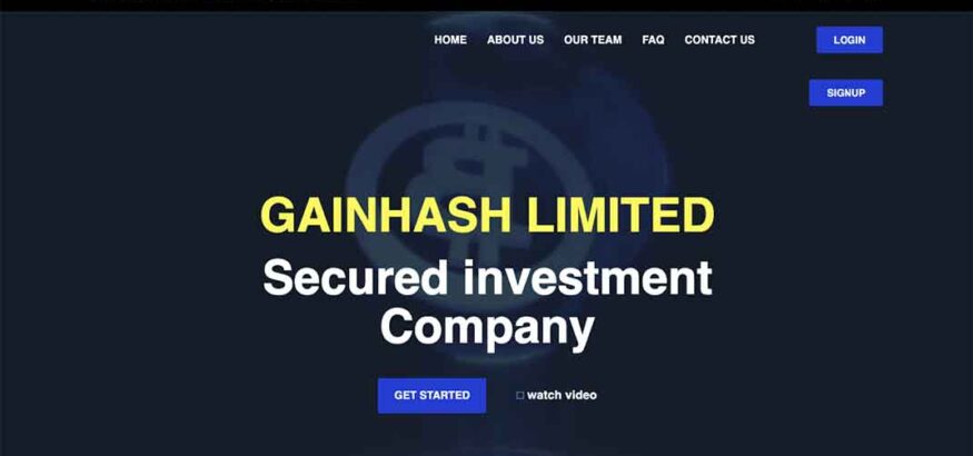 Отзывы о Gainhash Limited и проверка доменов — Обман?
